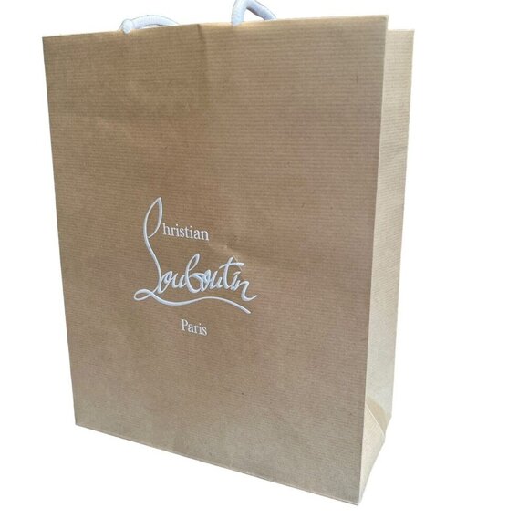 Christian Louboutin Other - Christian Louboutin Small Paper Shopping Gift Bag Rope Handle 12"x10"x4.5" Auth.